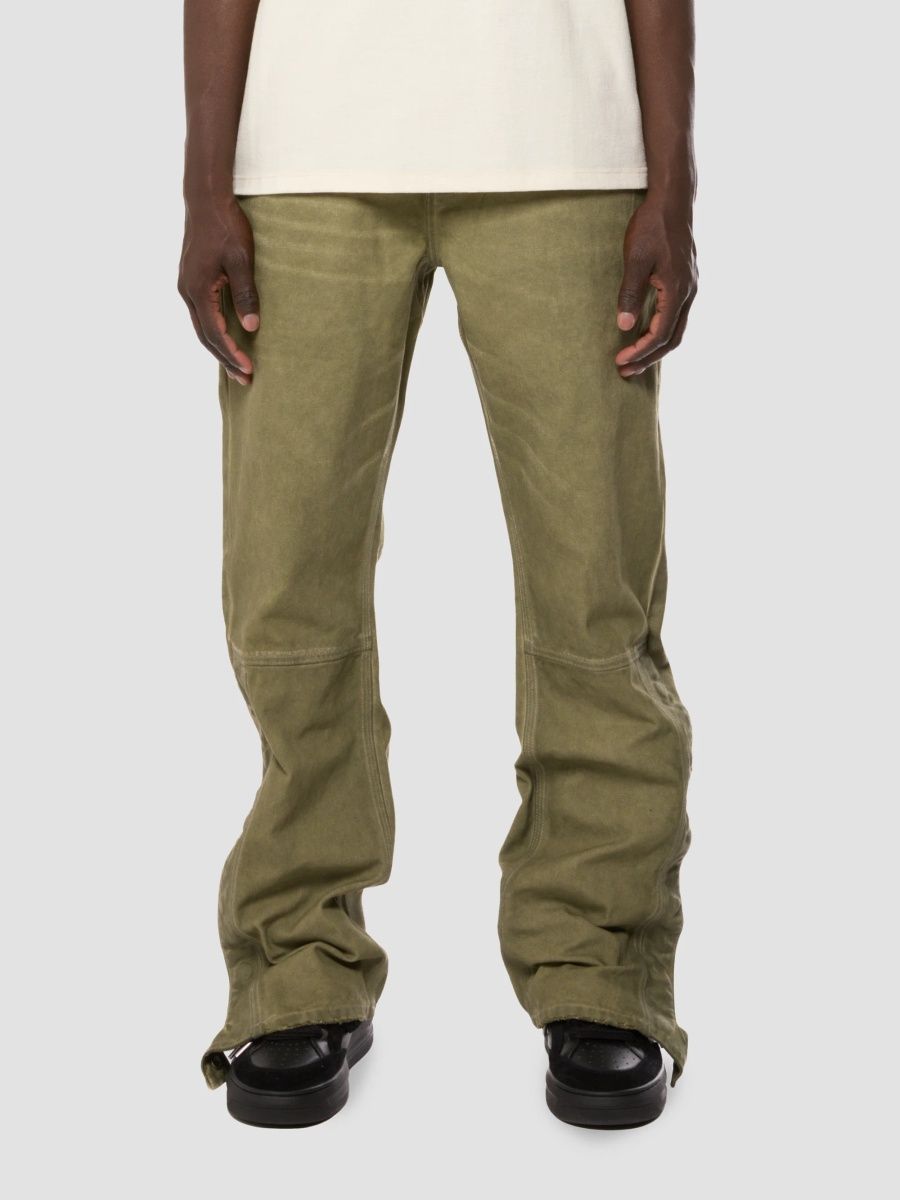 Purple Brand Men's P051 Overdye Carpenter Jeans - Green - Size 40