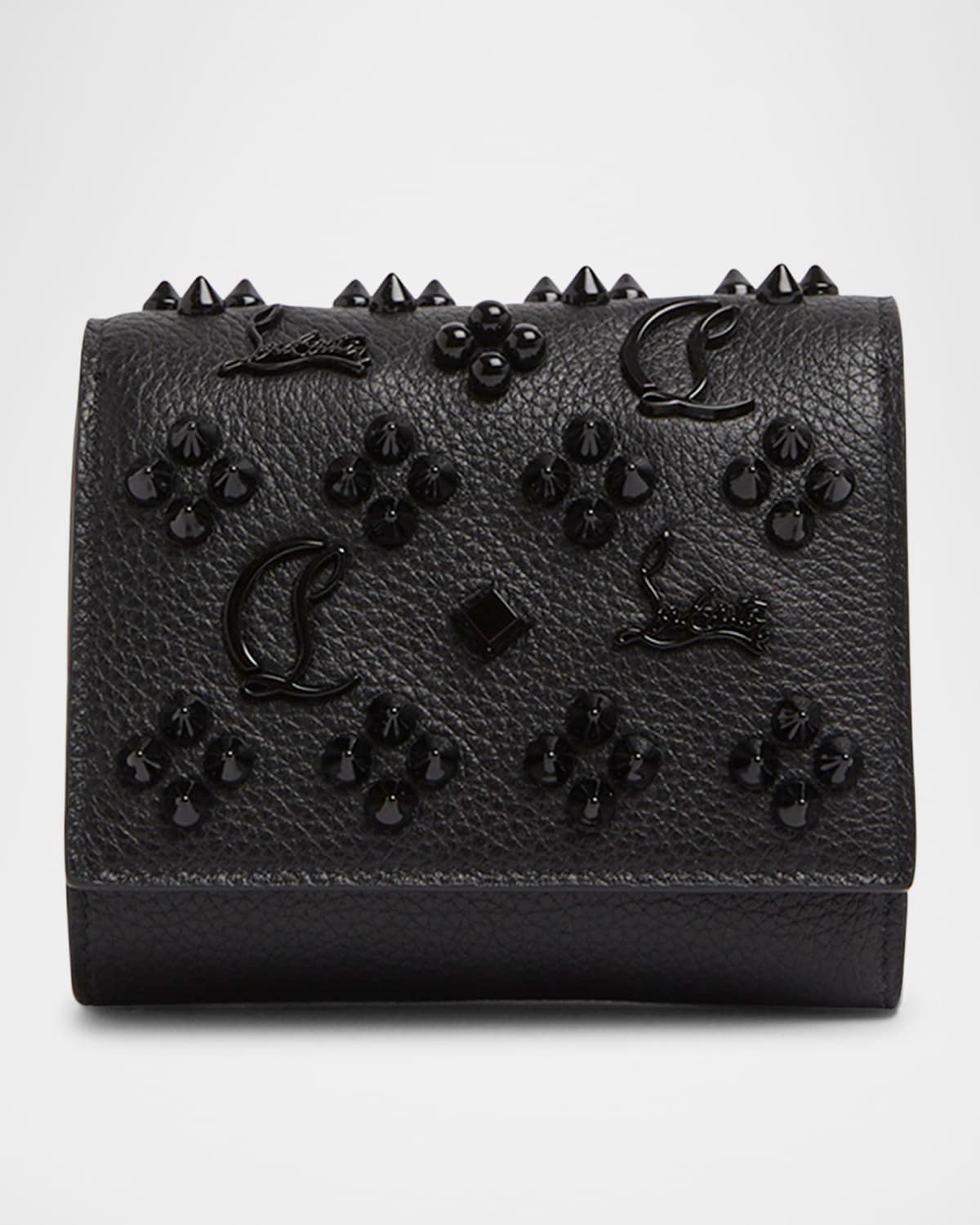 Paloma Loubinthesky Spike Leather Compact Wallet