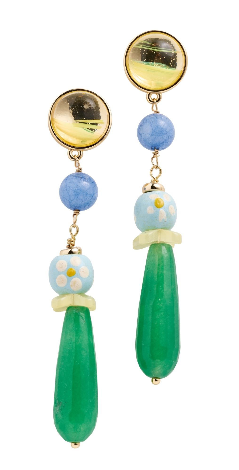 Mignonne Gavigan Adriana Earrings Blues One Size