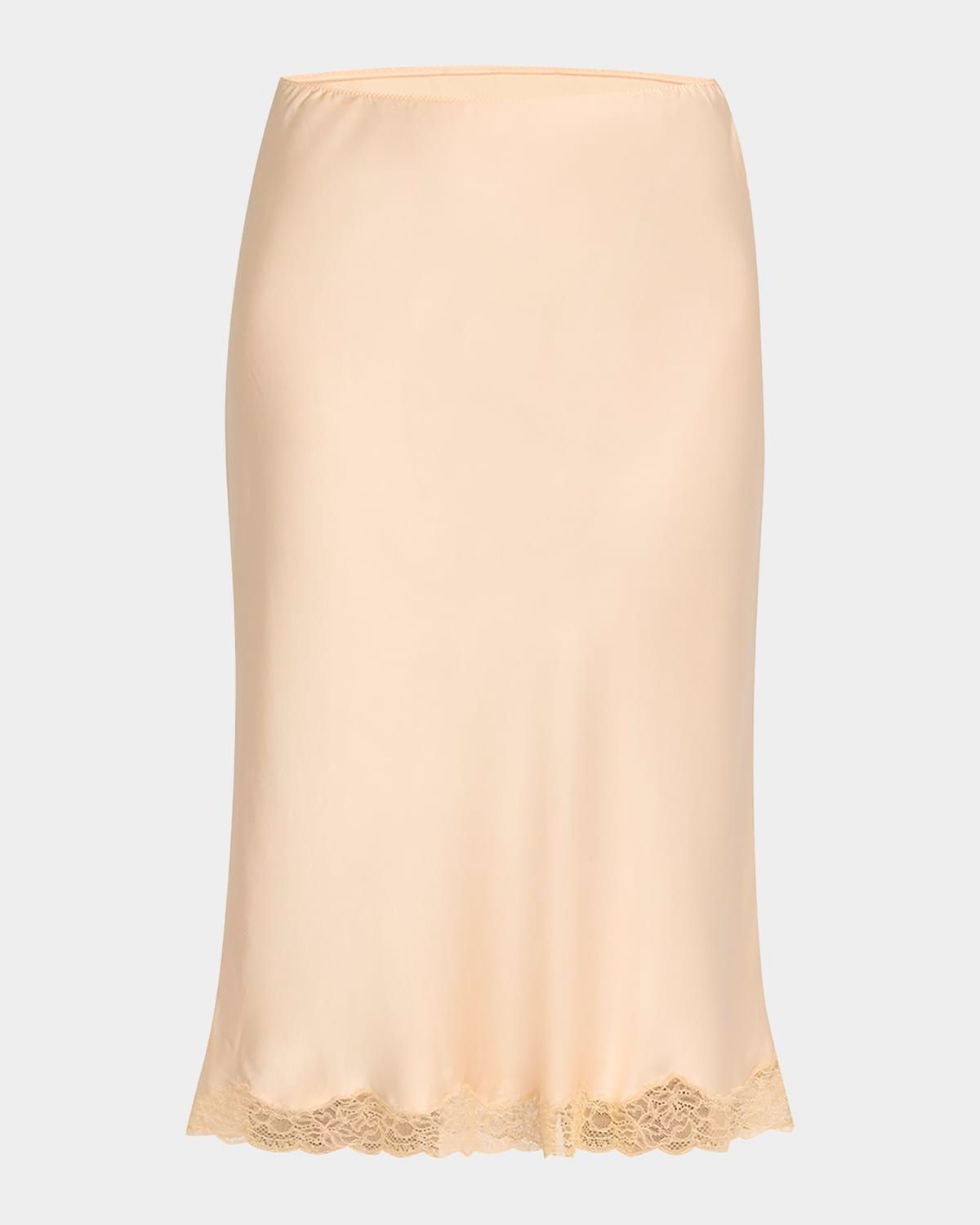 Irene Silk Slip Skirt