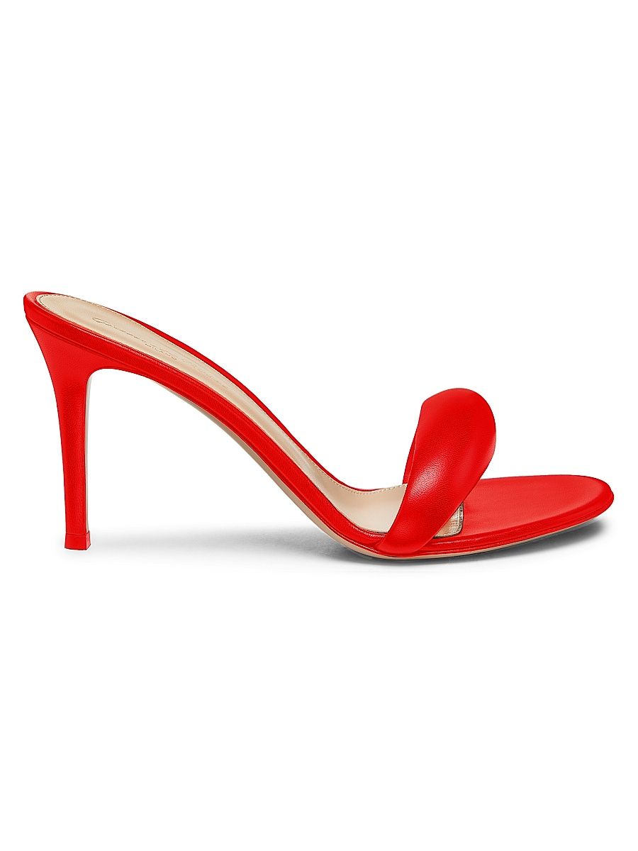 Women's Bijoux Leather Mules - Tabasco Red - Size 6.5