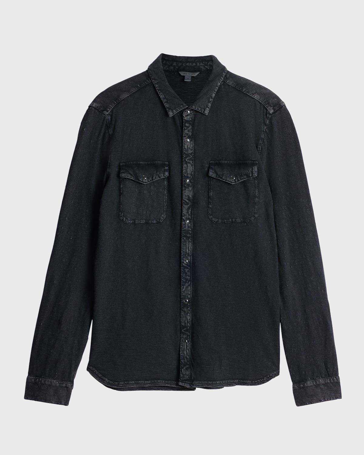 Men & apos;s Arvon Washed Slub Western Shirt