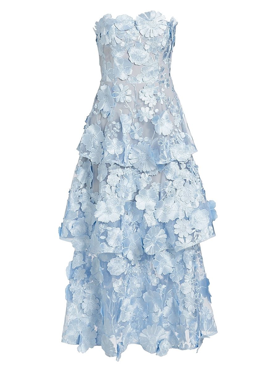 Women's Elevated Classics Selene Maxi Dress - Blue - Size XL