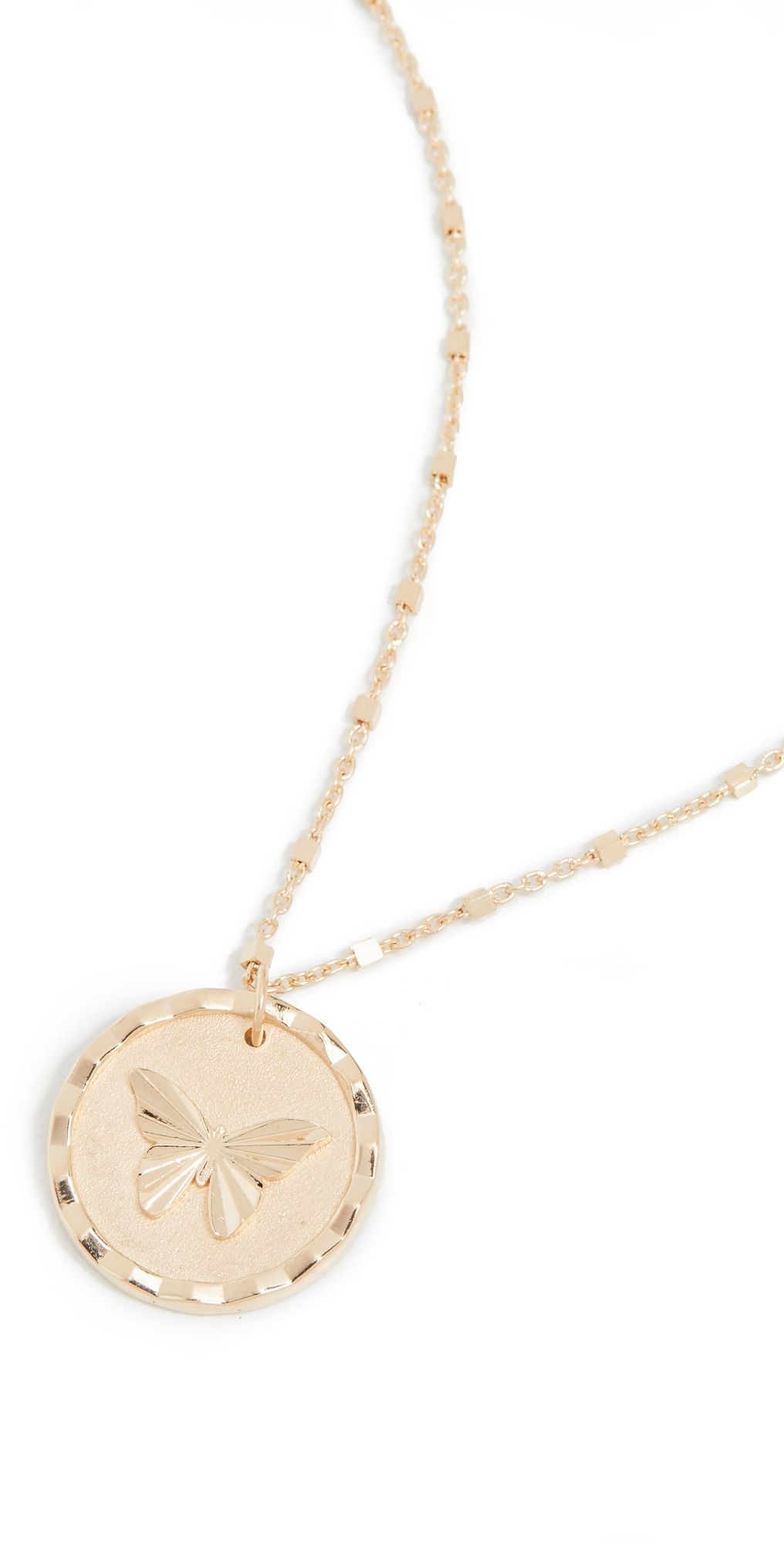 Jennifer Zeuner Jewelry Amelia Necklace Yellow Vermeil One Size