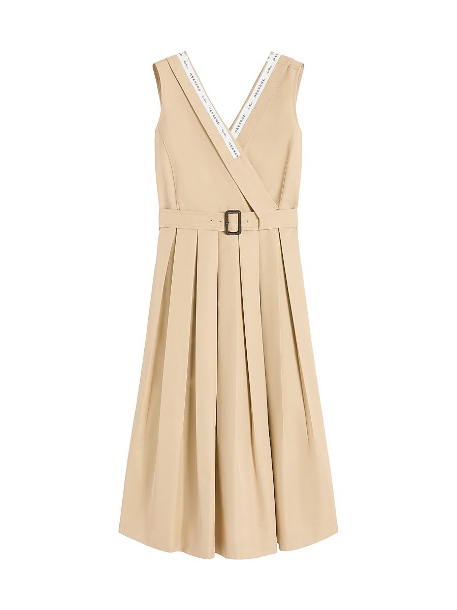 Women's Water Repellent Gabardine Dress - Beige - Size 0