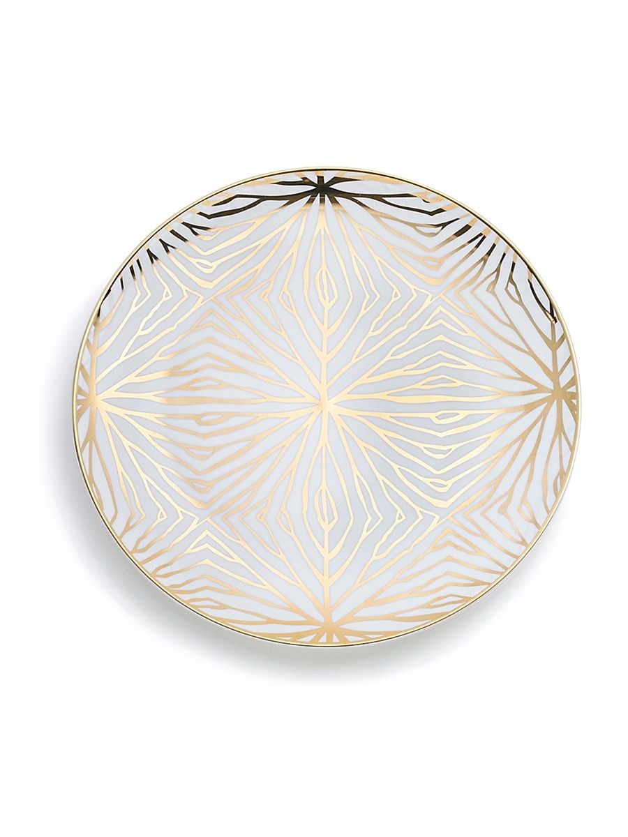 Lily Pad Dessert Plates 4-Piece Set - White