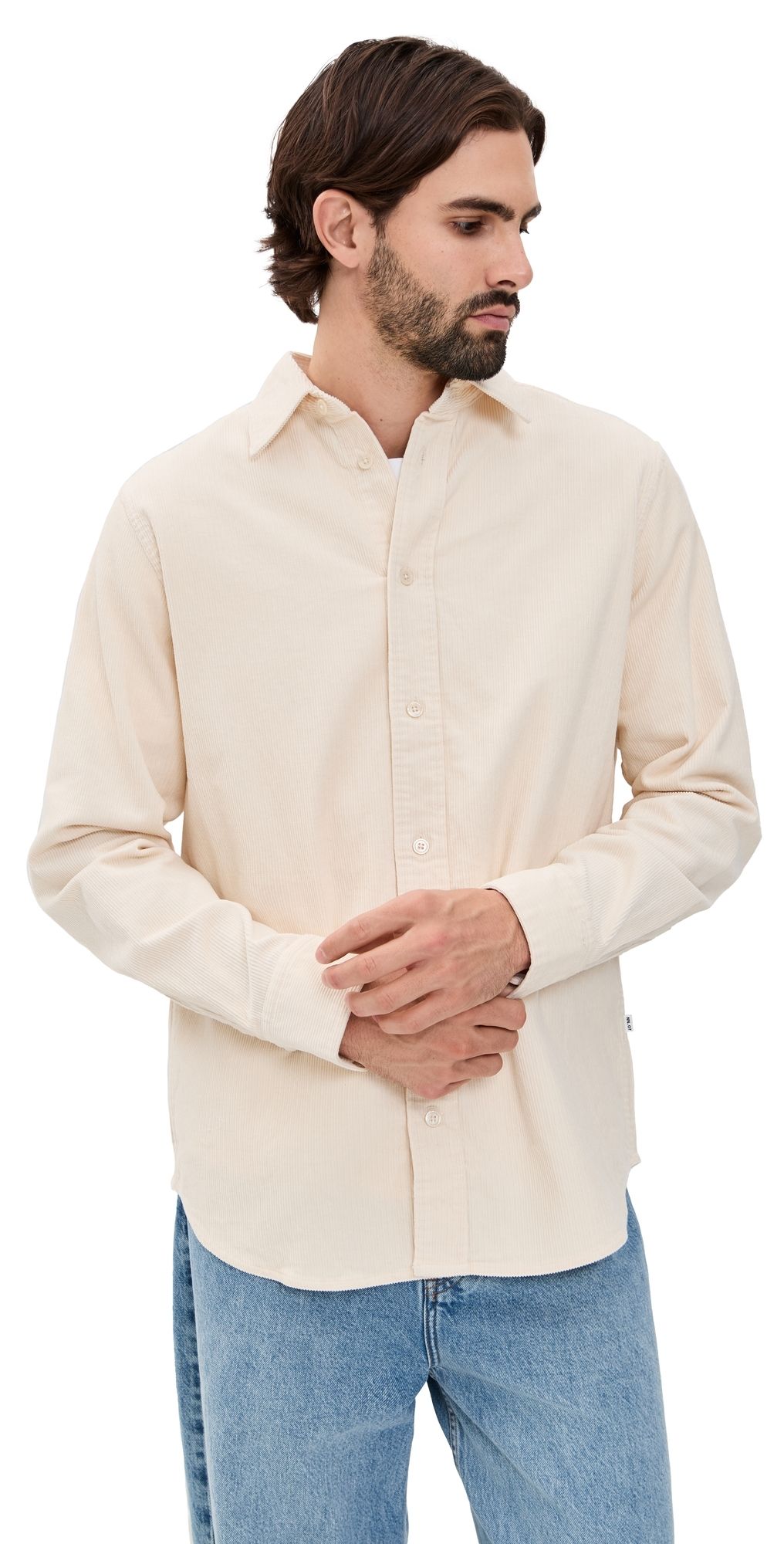 NN07 Colby Corduroy Shirt Ivory L