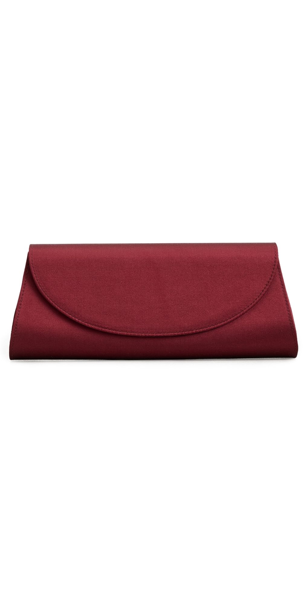 Hunting Season Opera Clutch In Satin Burgundy One Size