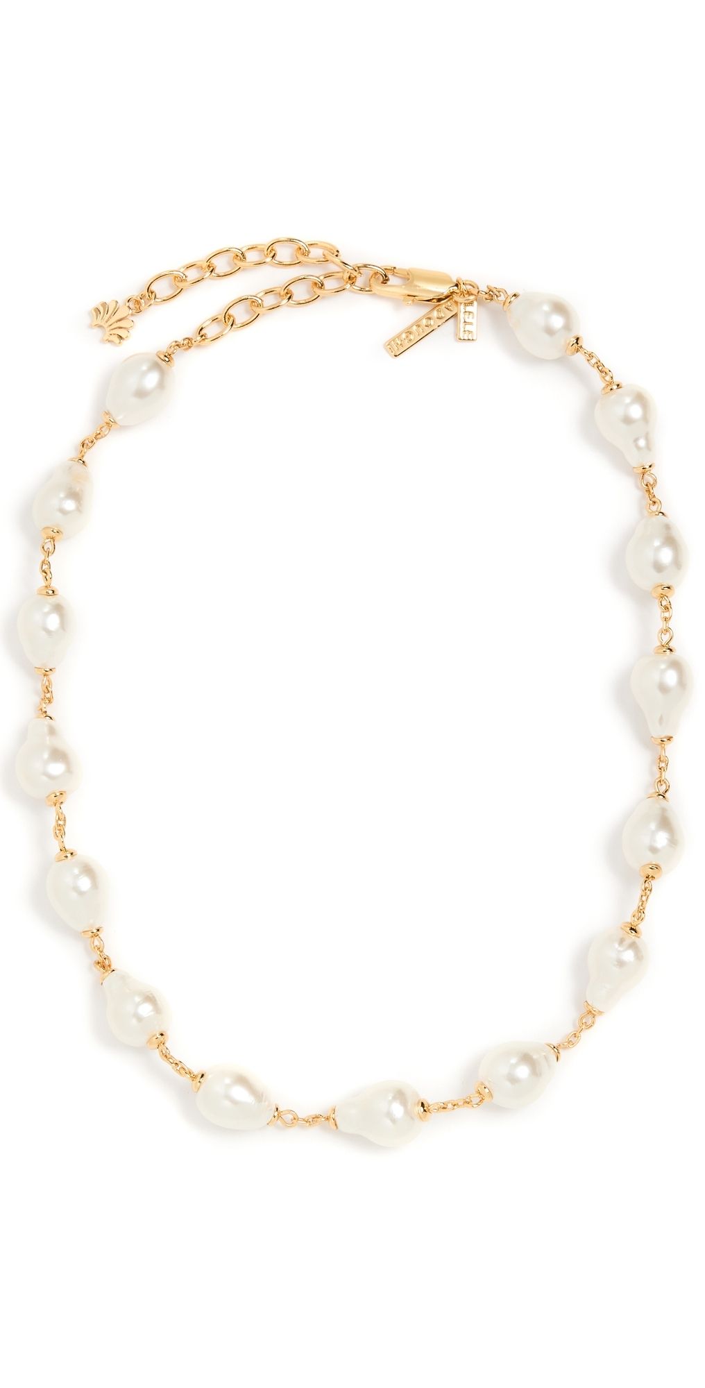 Lele Sadoughi Pearl Station Necklace Pearl 100 One Size