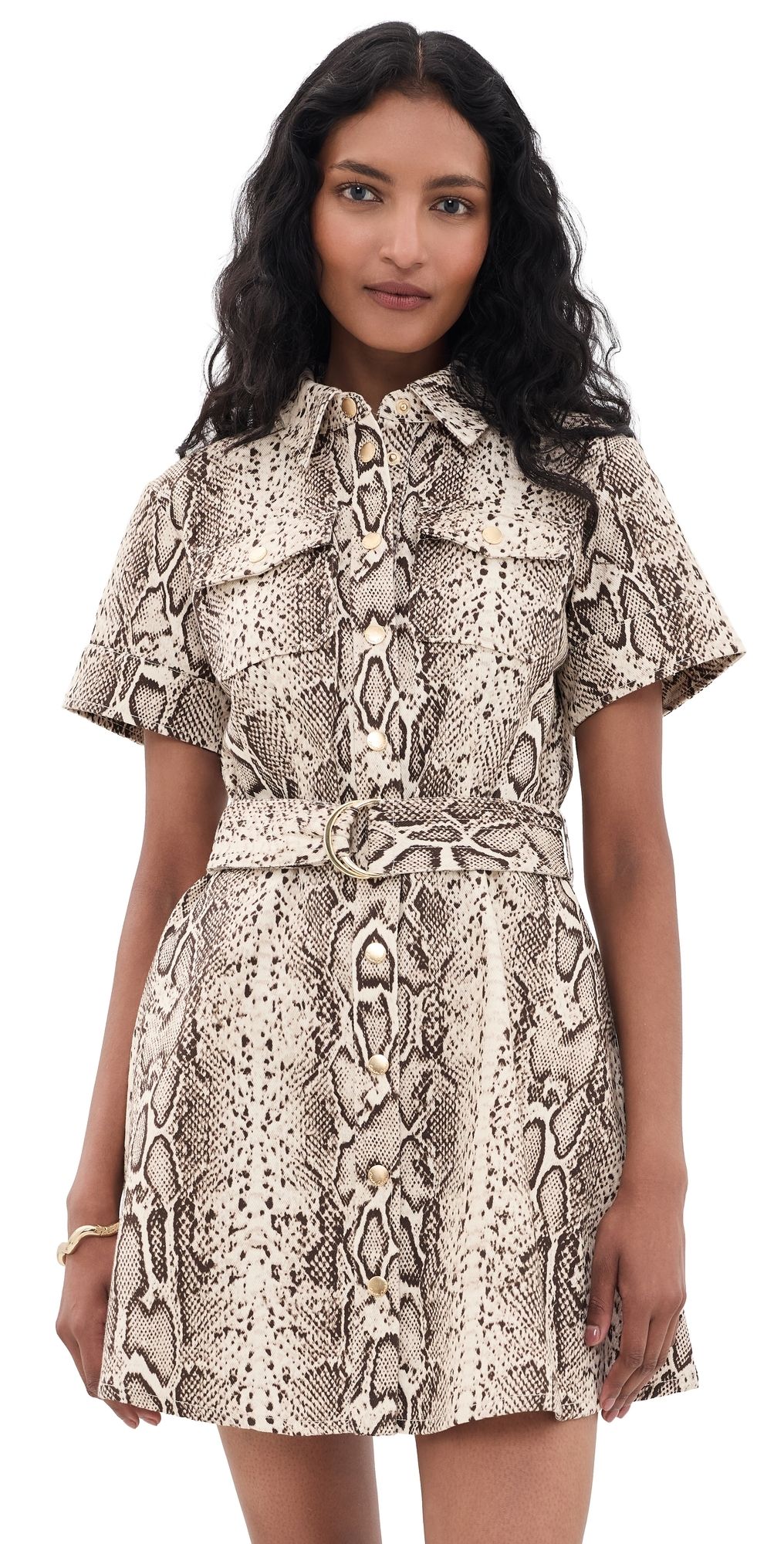 Cara Cara Walter Dress Classic Snake Grey 0