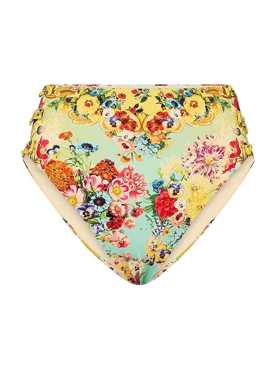 Women's Aromatic Tiger Flower High-Waist Bottom - Aromatic Tiger Flower - Size Medium