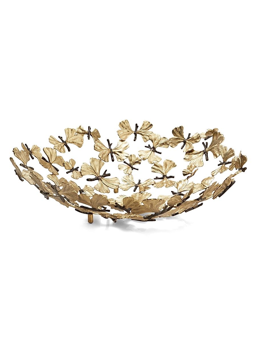 Butterfly Ginkgo Centerpiece Bowl