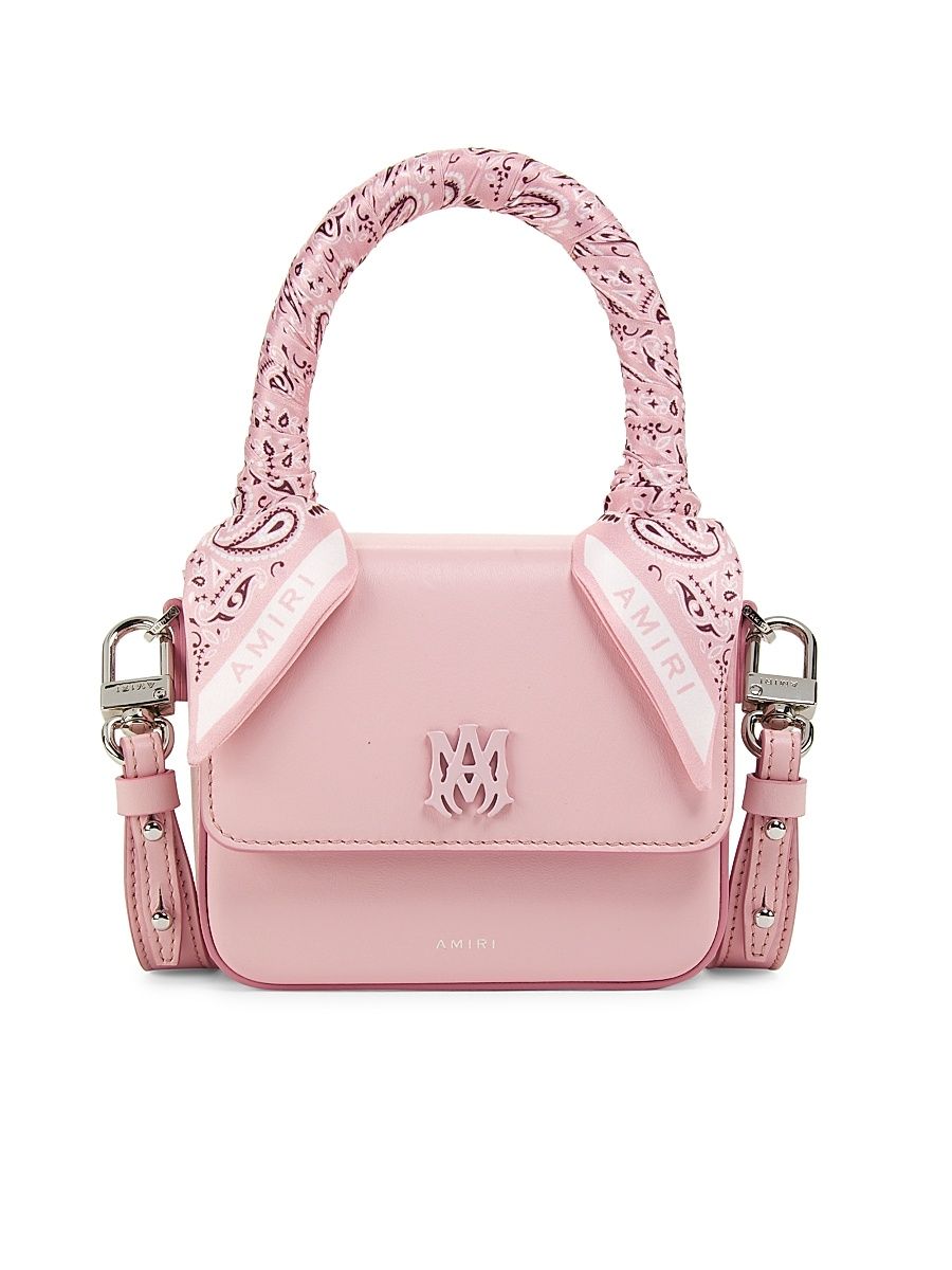 Women's Micro Ma Leather Bag - Pink