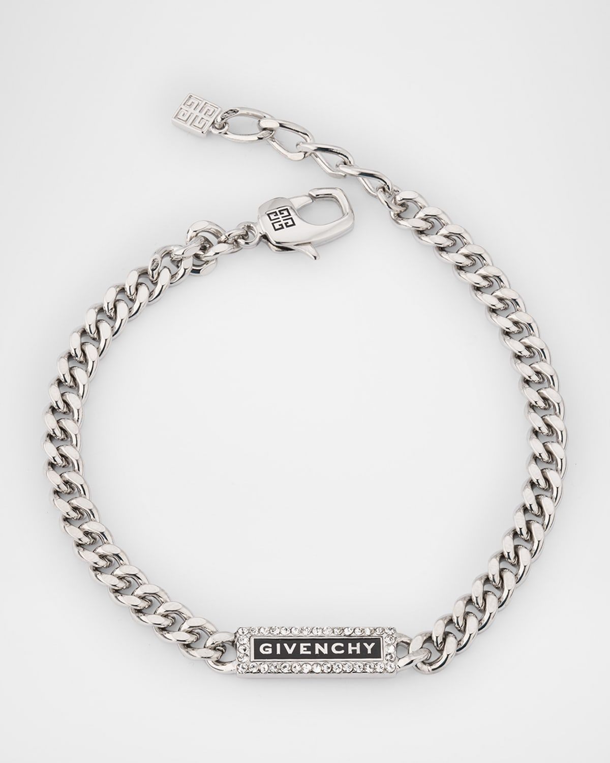 Men & apos;s ID Logo and Crystals Bracelet