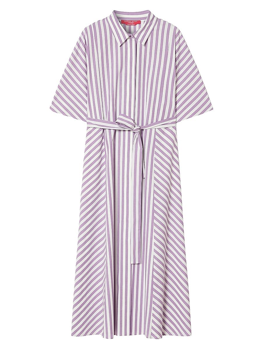 Women's Yarn Dyed Poplin Dress - Purple - Size 16