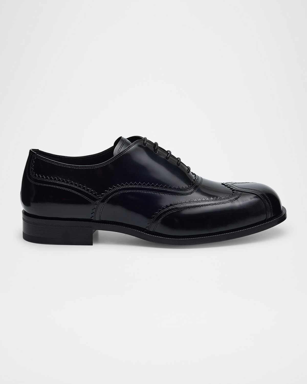 Men & apos;s Steel Wingtip Brogue Leather Derby Shoes