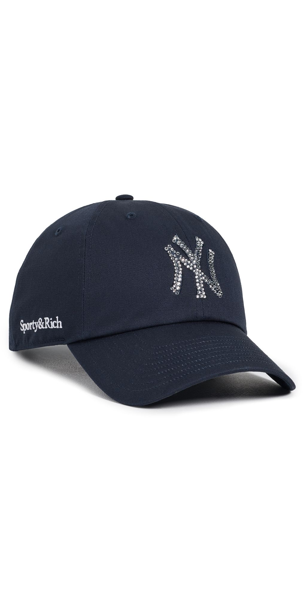 Sporty & Rich Yankees Krystal Cap Dark Navy/White One Size