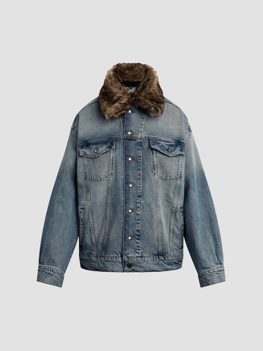 Favorite Daughter Women's The Oversized Bowery Jacket - Geneva - Size Large