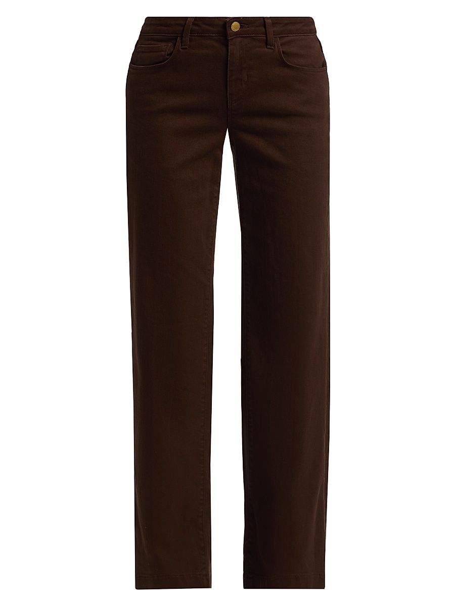 Women's Joanne Wide-Leg Jeans - Brown - Size 30