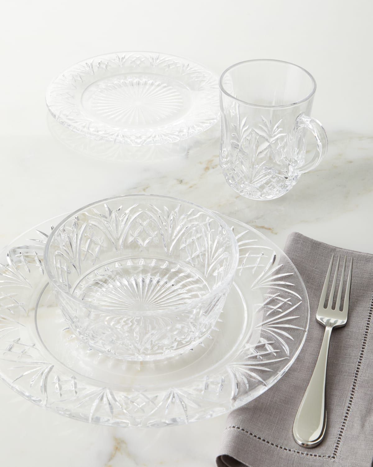 16-Piece Dublin Crystal Dinnerware Service