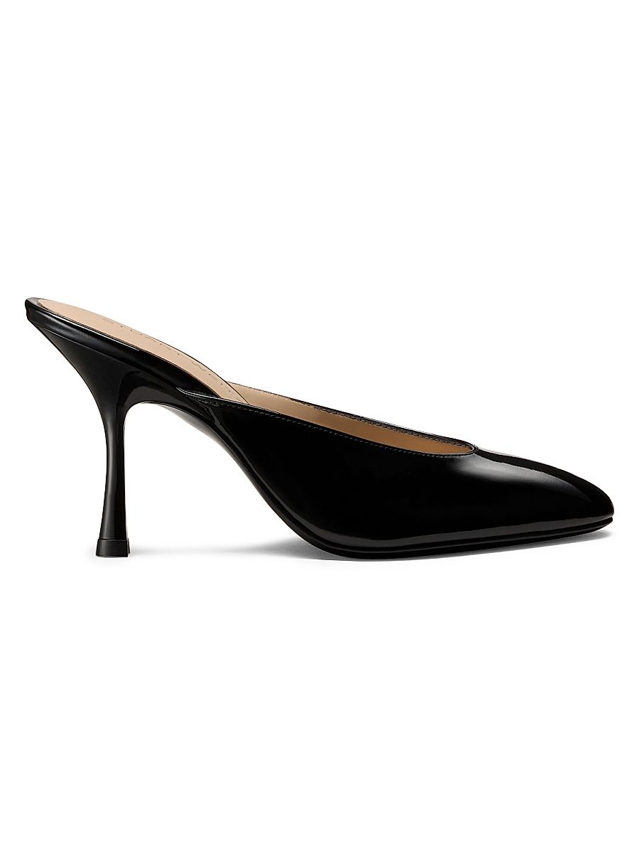 Women's Madison 85MM Patent Leather Mules - Black - Size 9.5