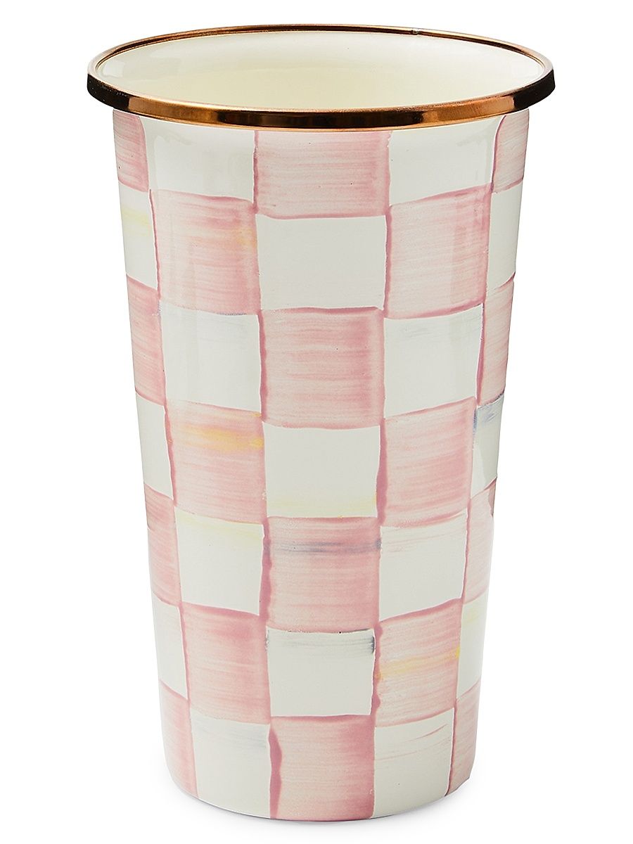 Rosy Check Enamel Tumbler