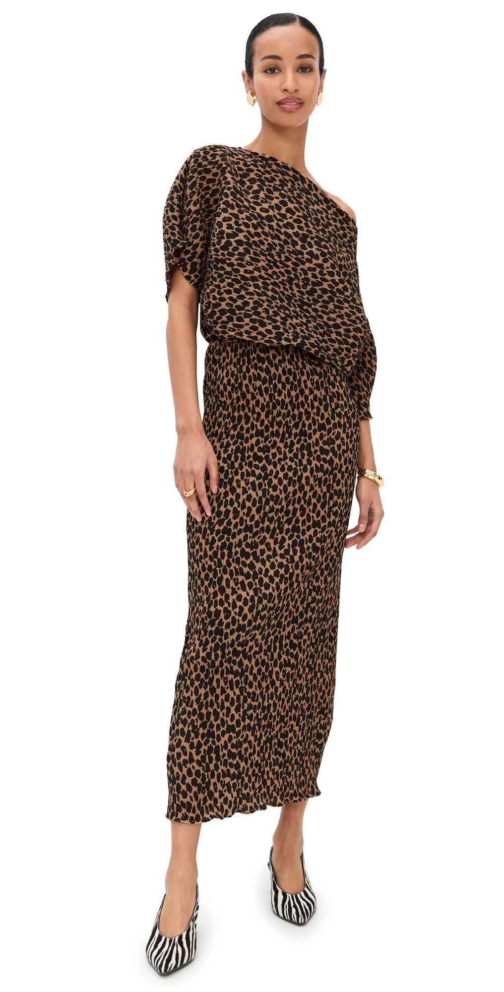 Never Fully Dressed Leopard Tilly Dress Leopard XL