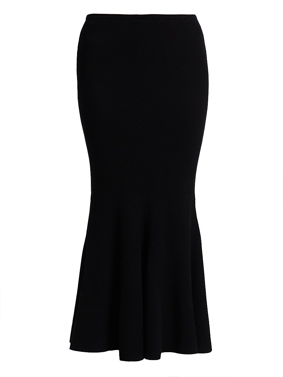 Women's Lynn Godet Midi-Skirt - Jet - Size XL