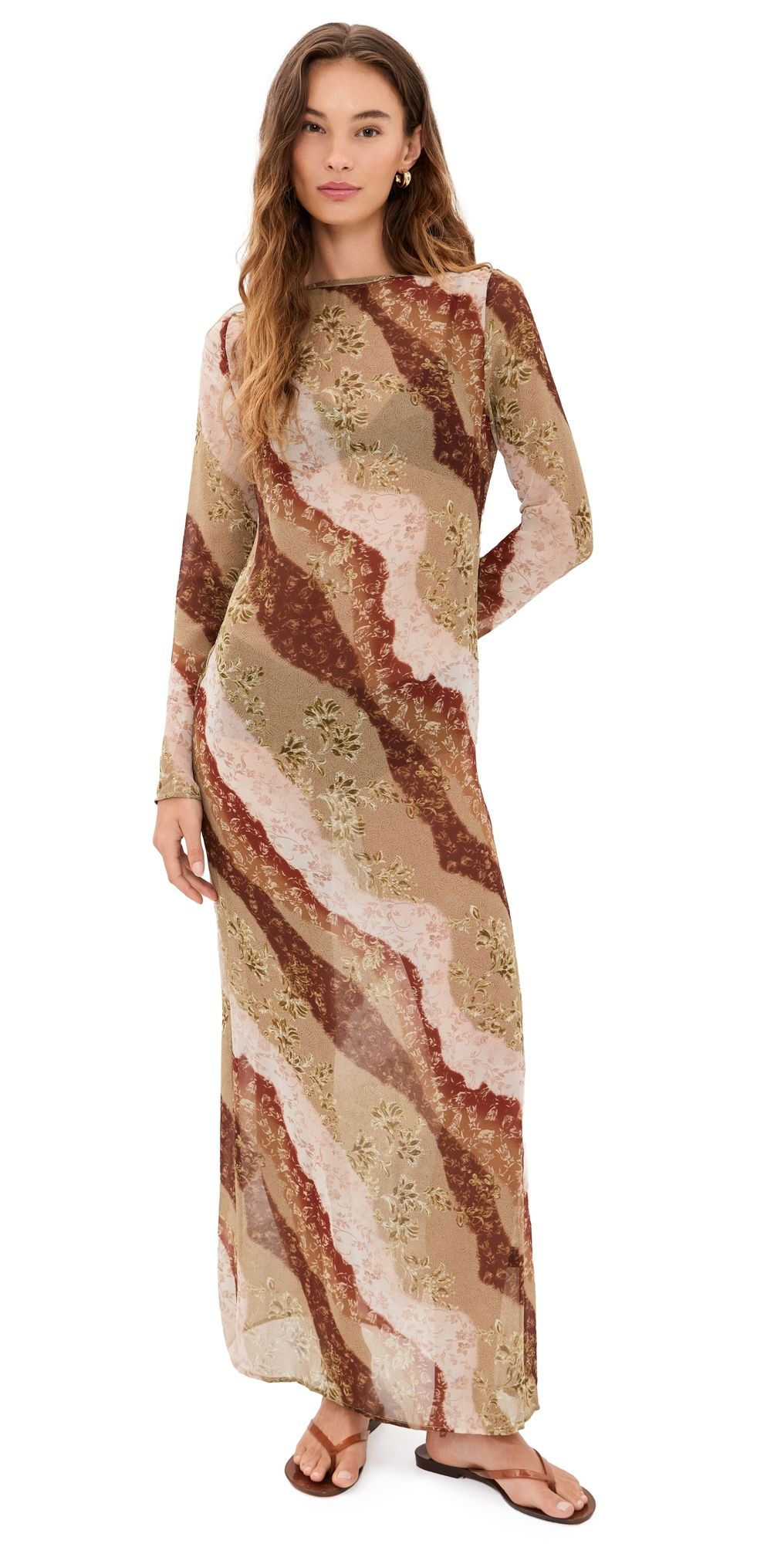 Lioness Pacific Maxi Dress Vintage Floral XXS