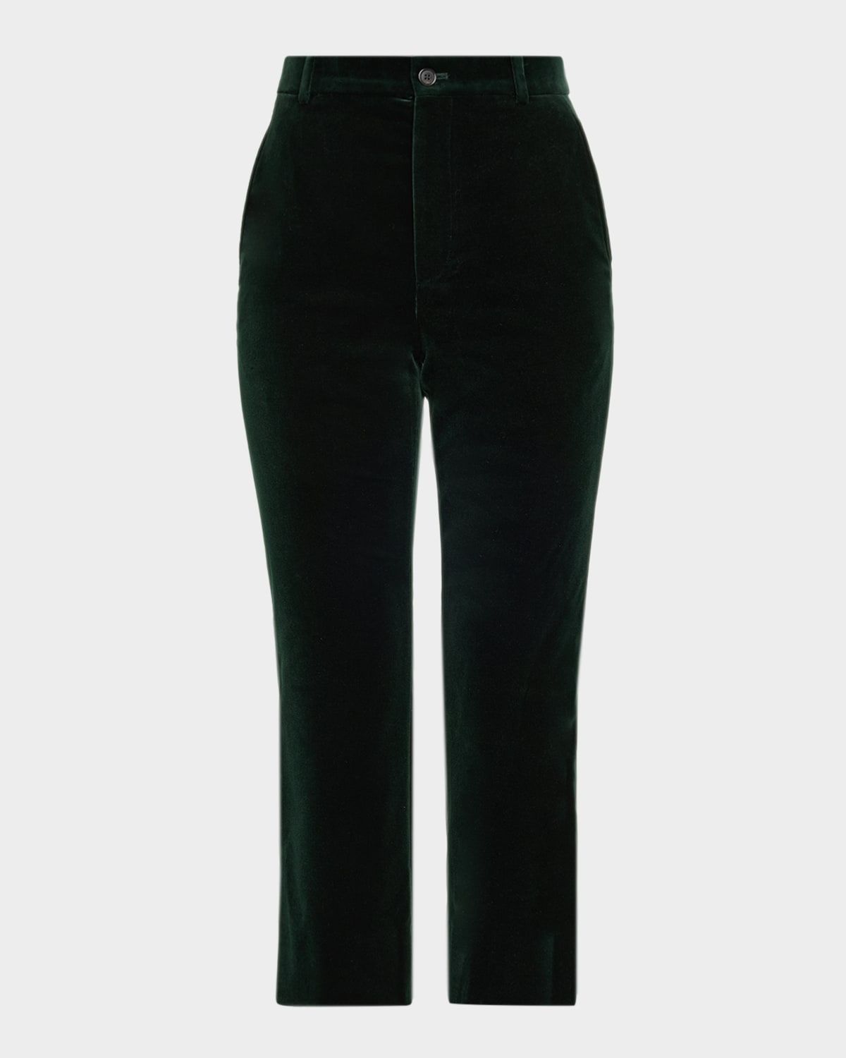 Velvet Flare Trousers