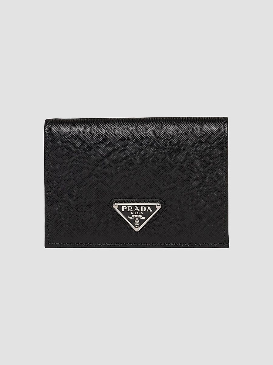 Prada Women's Small Saffiano Leather Wallet - Black