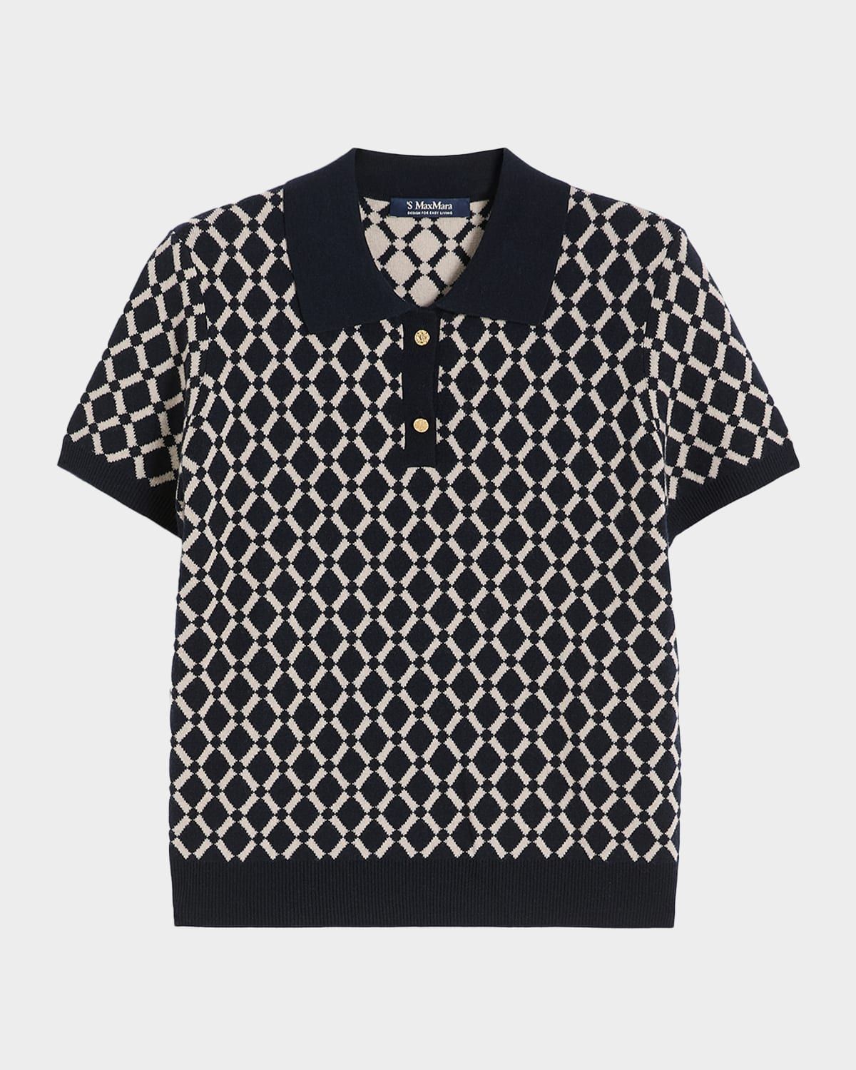 Medera Diamond Short-Sleeve Polo Shirt