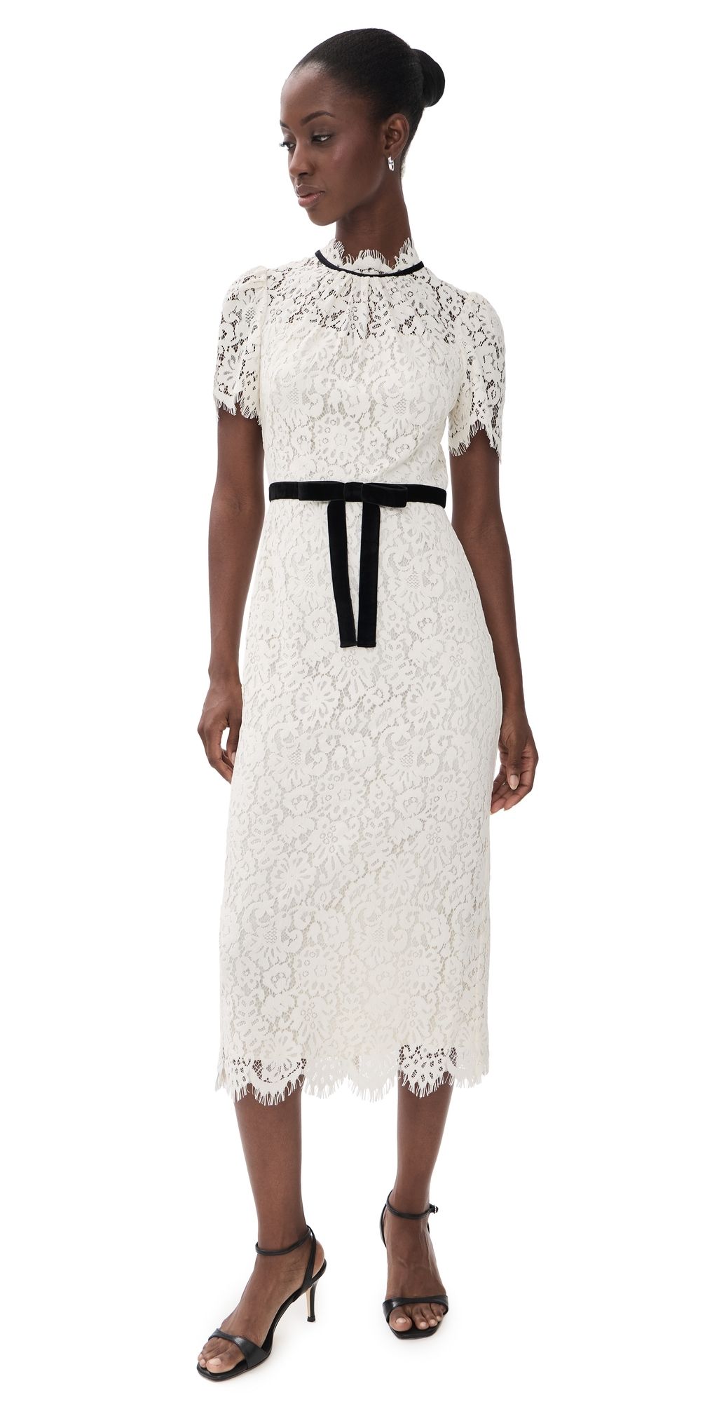 Shoshanna Elyse Dress Ivory/Jet 8