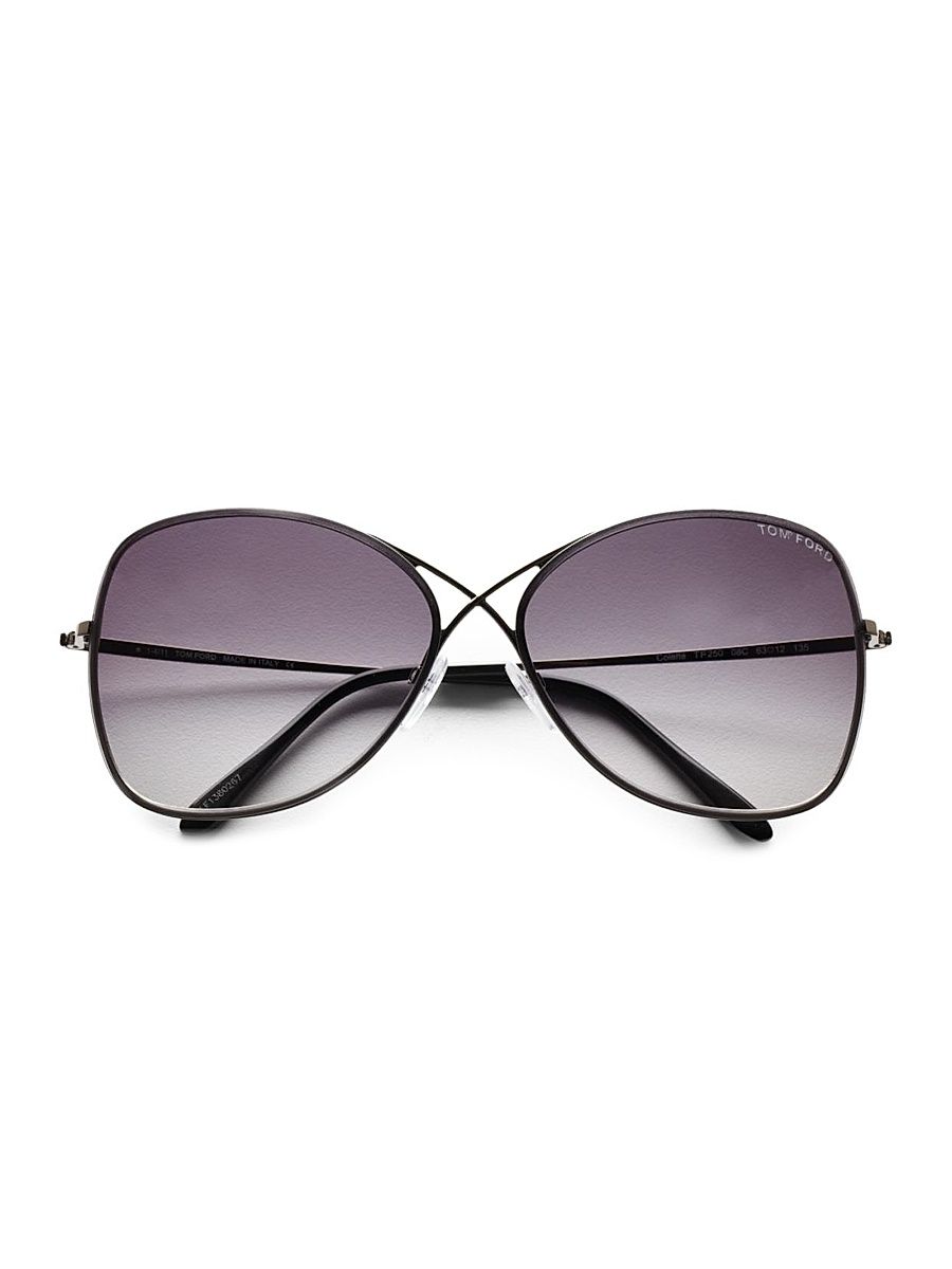 Women's Colette 63MM Rimless Aviator Sunglasses - Charcoal