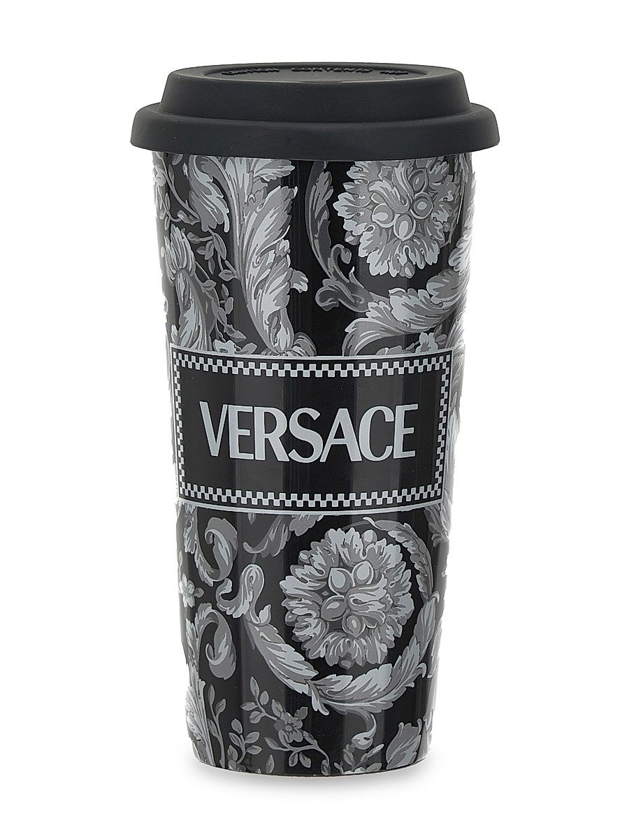 Barocco Coffee Tumbler - Black Grey