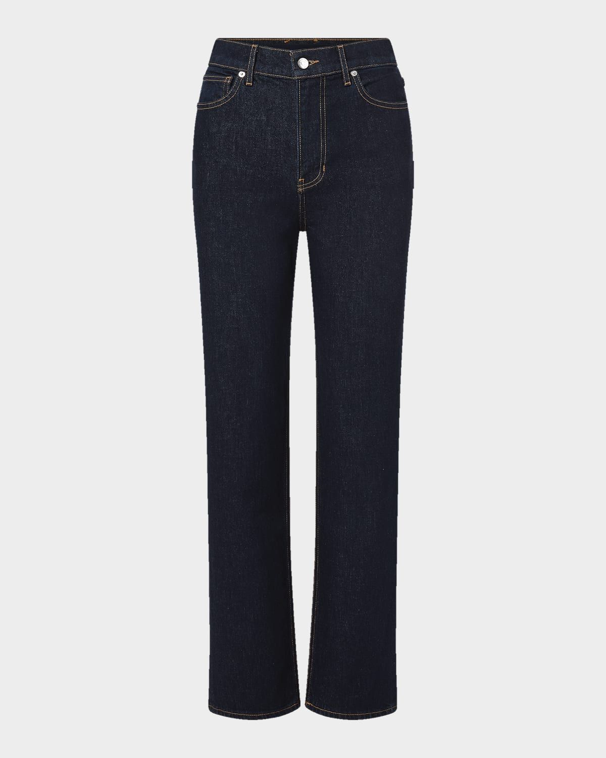 Leah Mid-Rise Straight Jeans