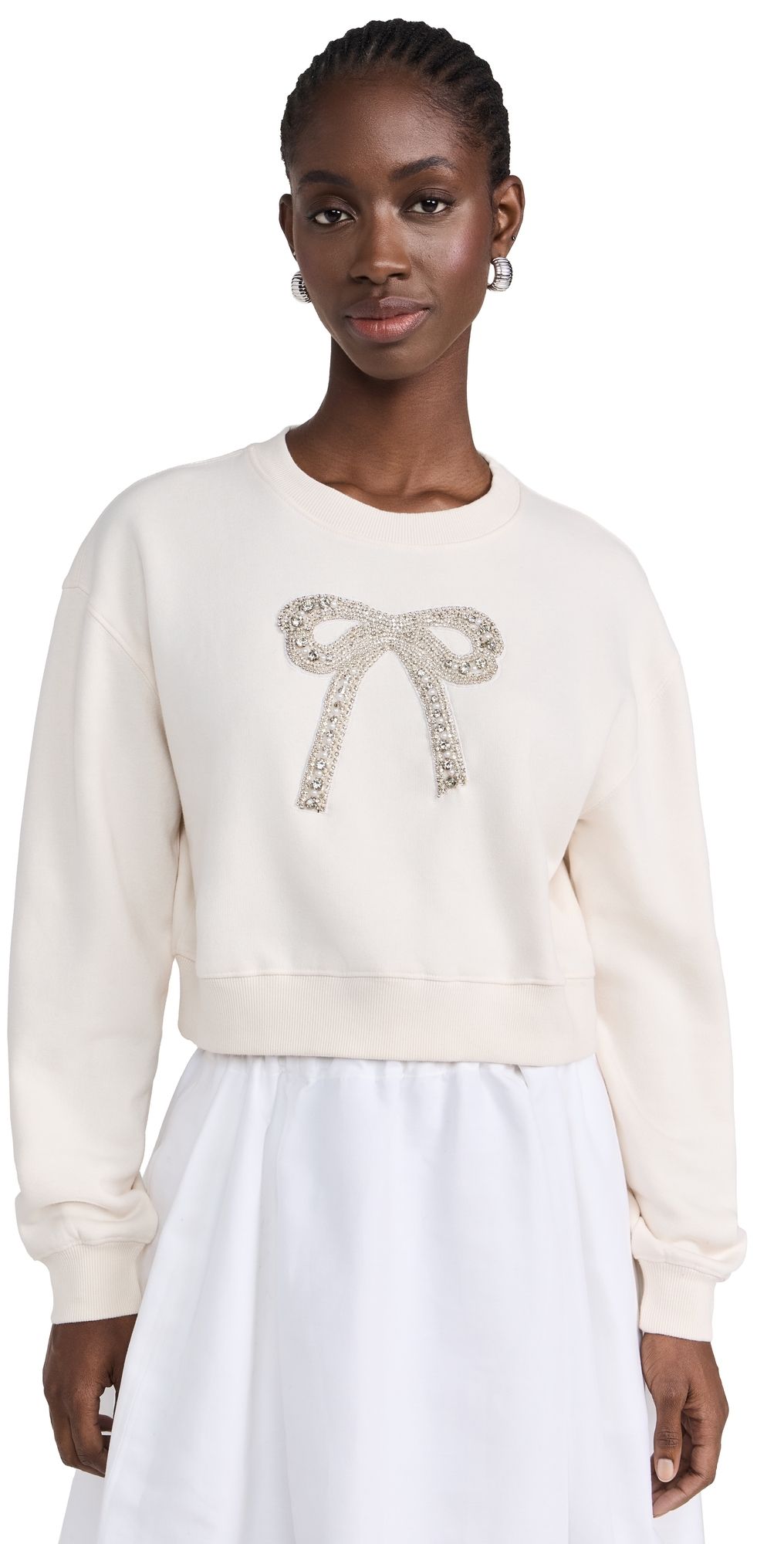 LoveShackFancy Rylan Pullover Sugar Cookie L