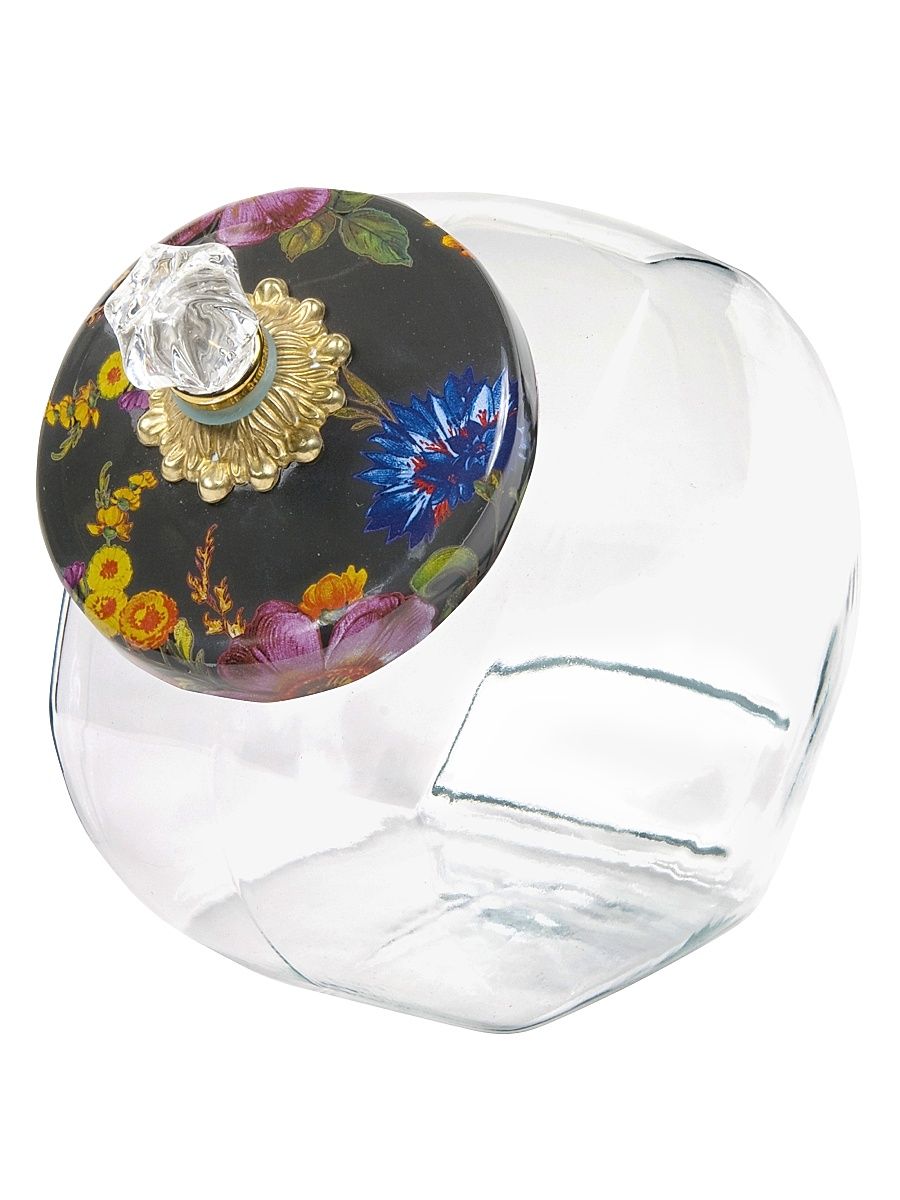 Flower Market Cookie Jar - White