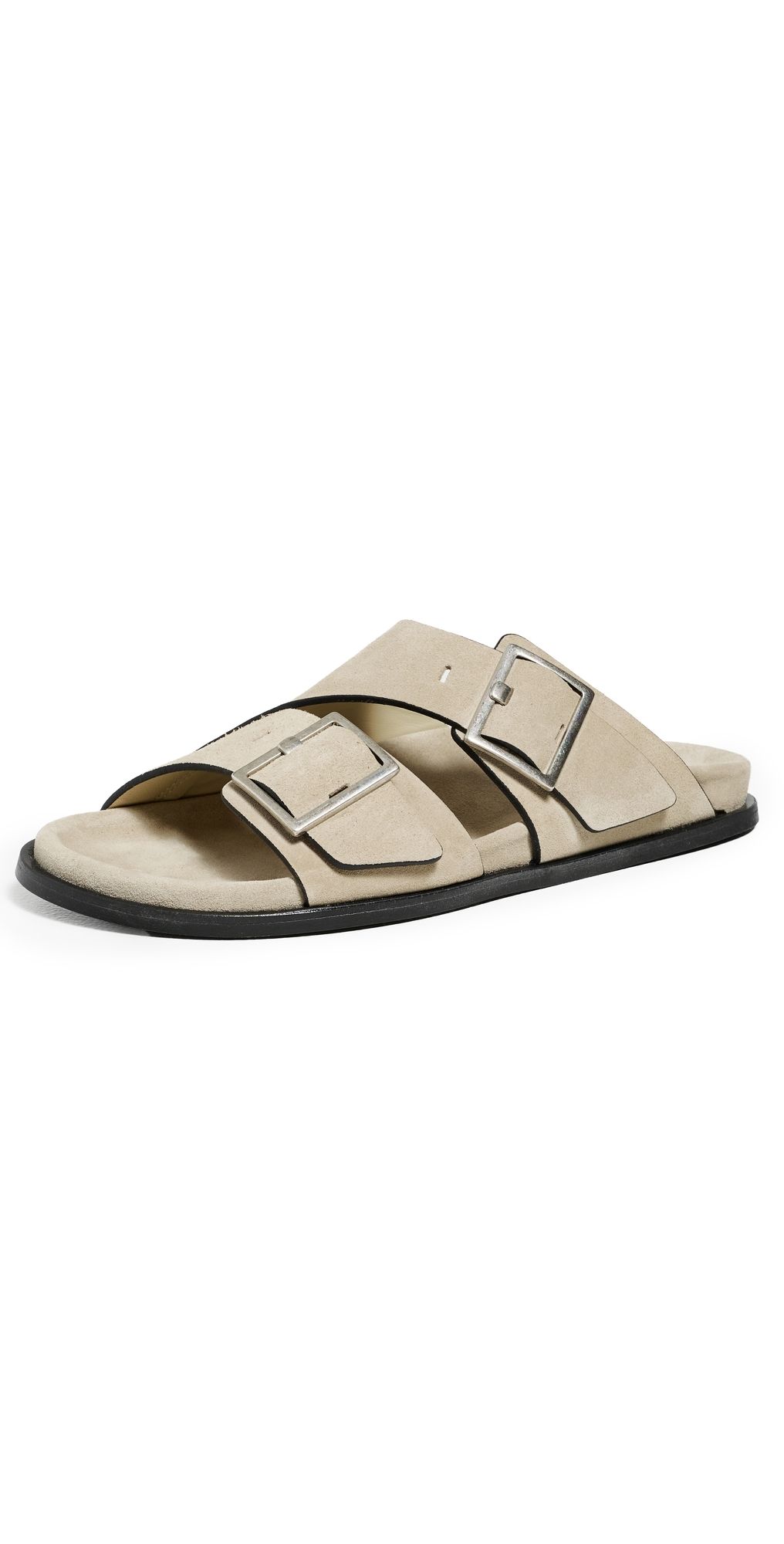 ALOHAS Alba Suede Beige Leather Sandals Suede Beige 39