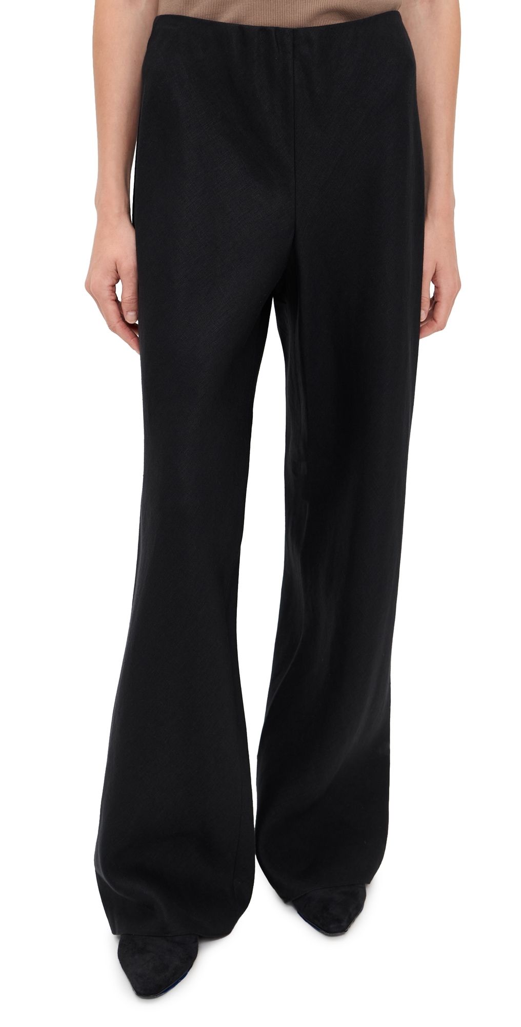 Vince Colette Linen Bias Pants Black L