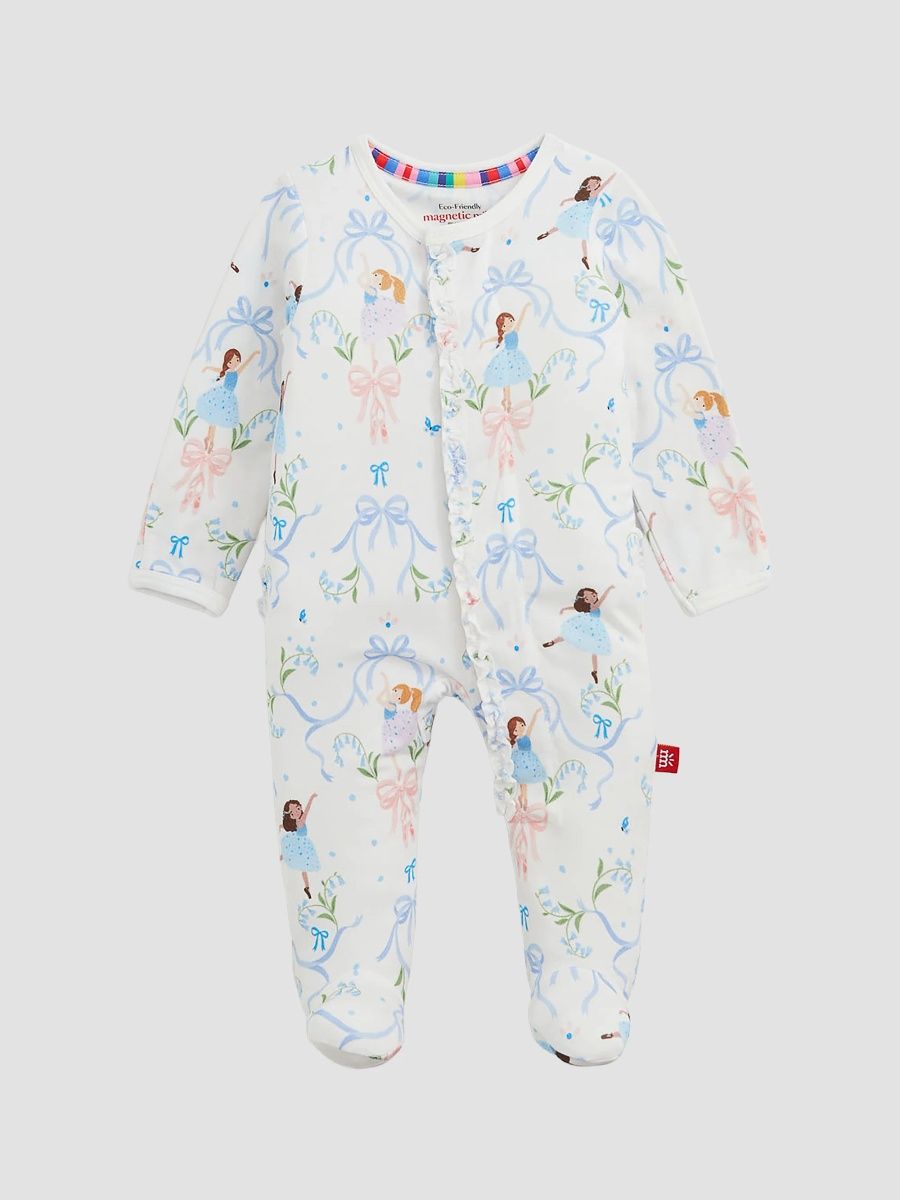 Girl's Baby Girl's It Takes Tutu Ballerina-Print Footie - Multi - Size 18 Months