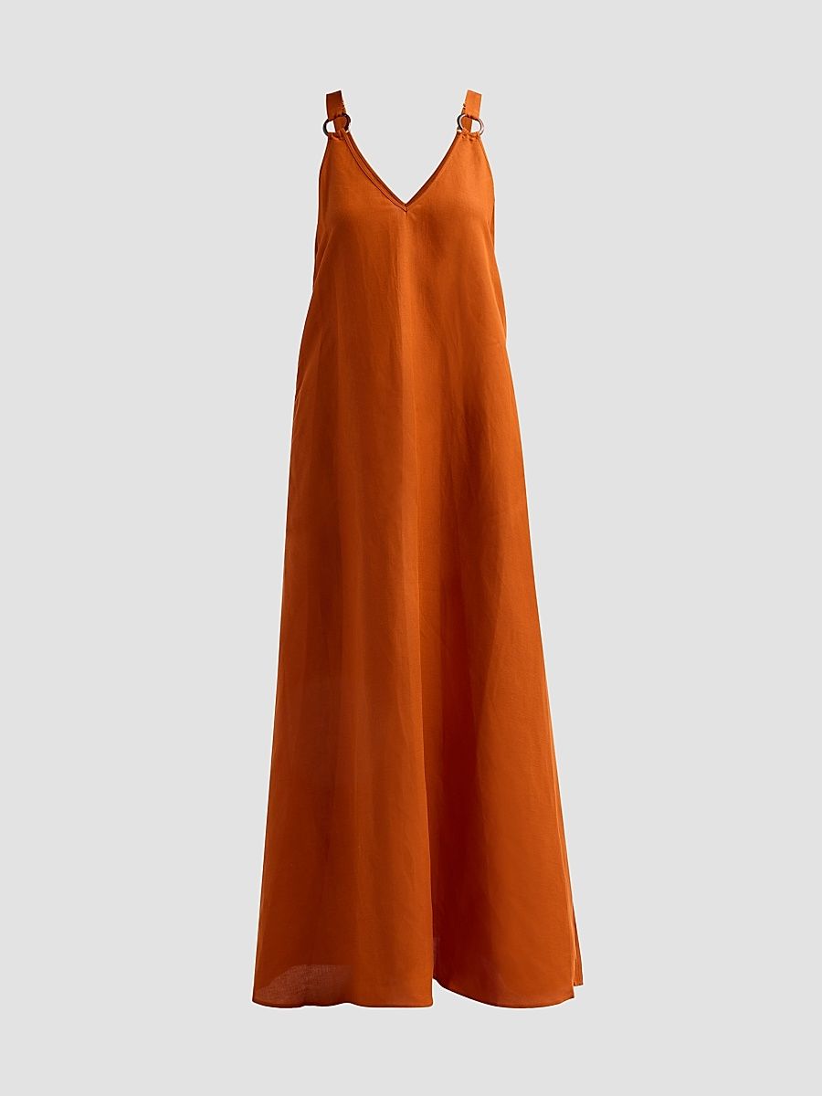 Women's Didi O-Ring Strap Maxi Dress - Sienna - Size XXL