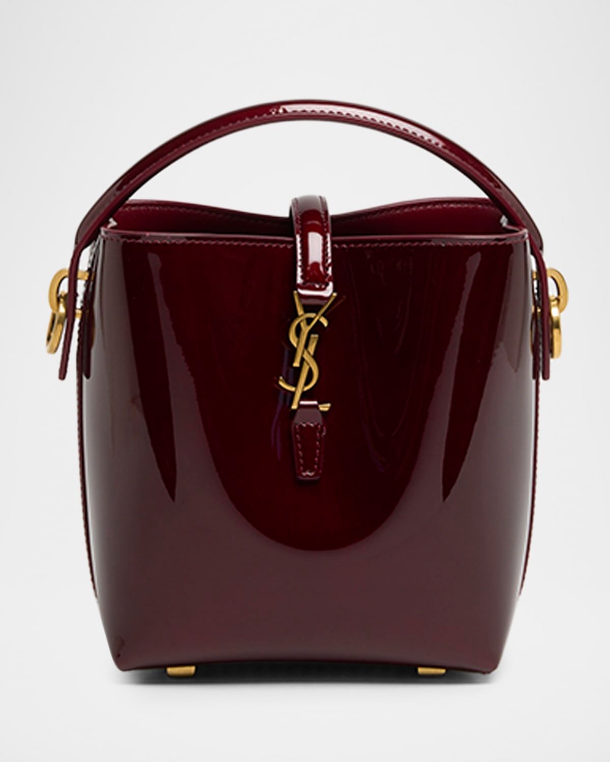 Le 37 Mini YSL Bucket Bag in Patent Leather