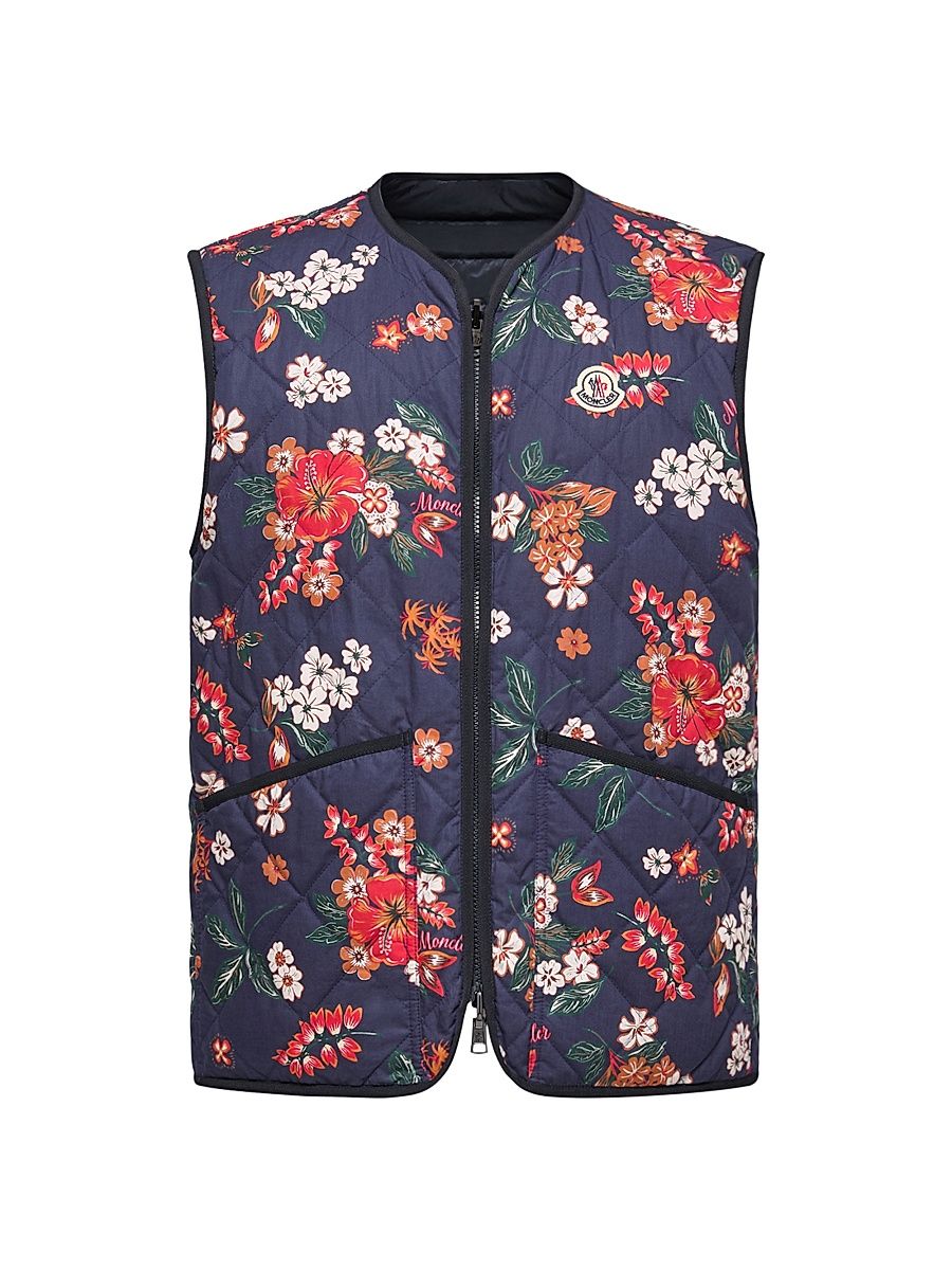 Men's Franqui Puffer Vest - Navy Blue Multi - Size XXXL