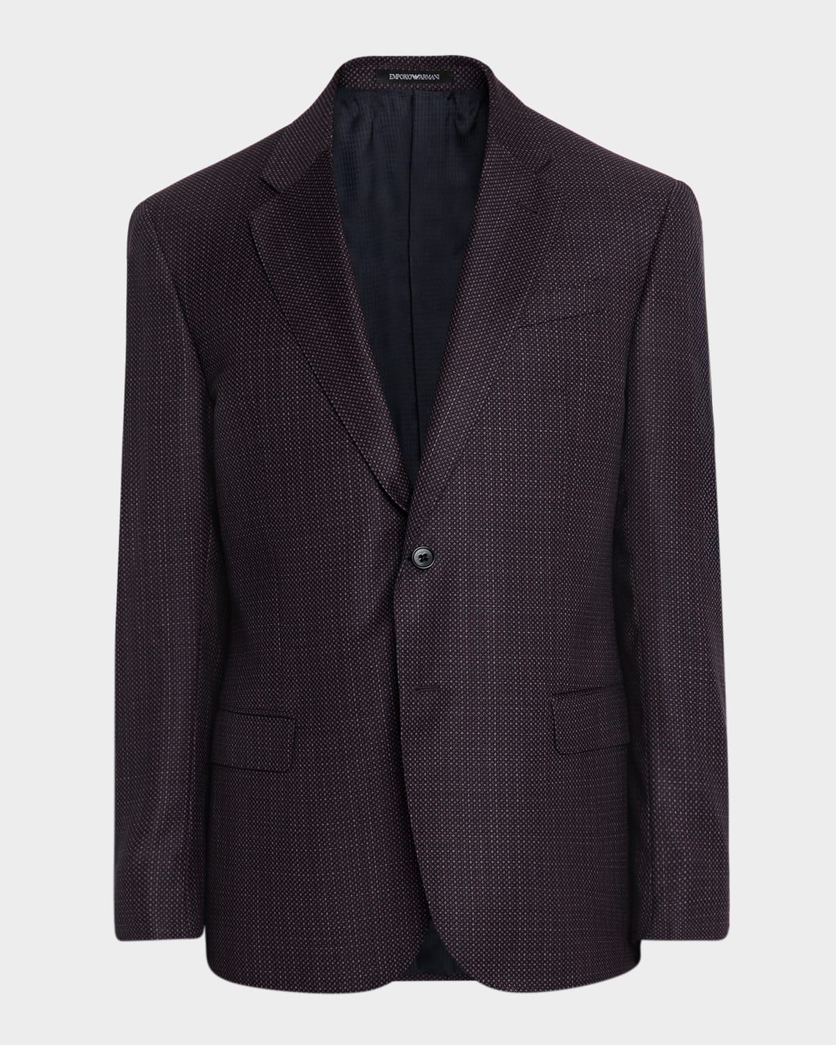 Men & apos;s G Line Super 130s Wool Maxi-Birdseye Sport Coat
