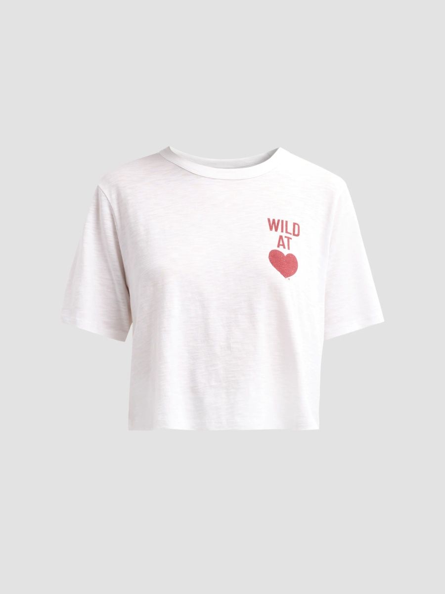 Veronica Beard Women's Sebastian Slogan T-Shirt - White - Size XL