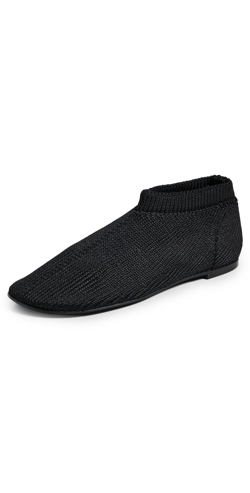 Proenza Schouler Glove Knit Slippers In Viscose Knit Black 36