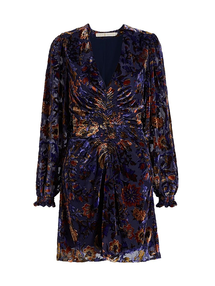 Women's Eliza Fil Coupé Minidress - Jacobean - Size 10