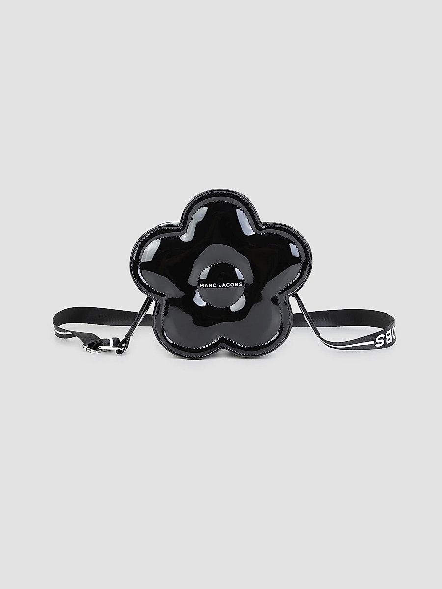 Marc Jacobs Girl's Girl's Flower Crossbody Bag - Black