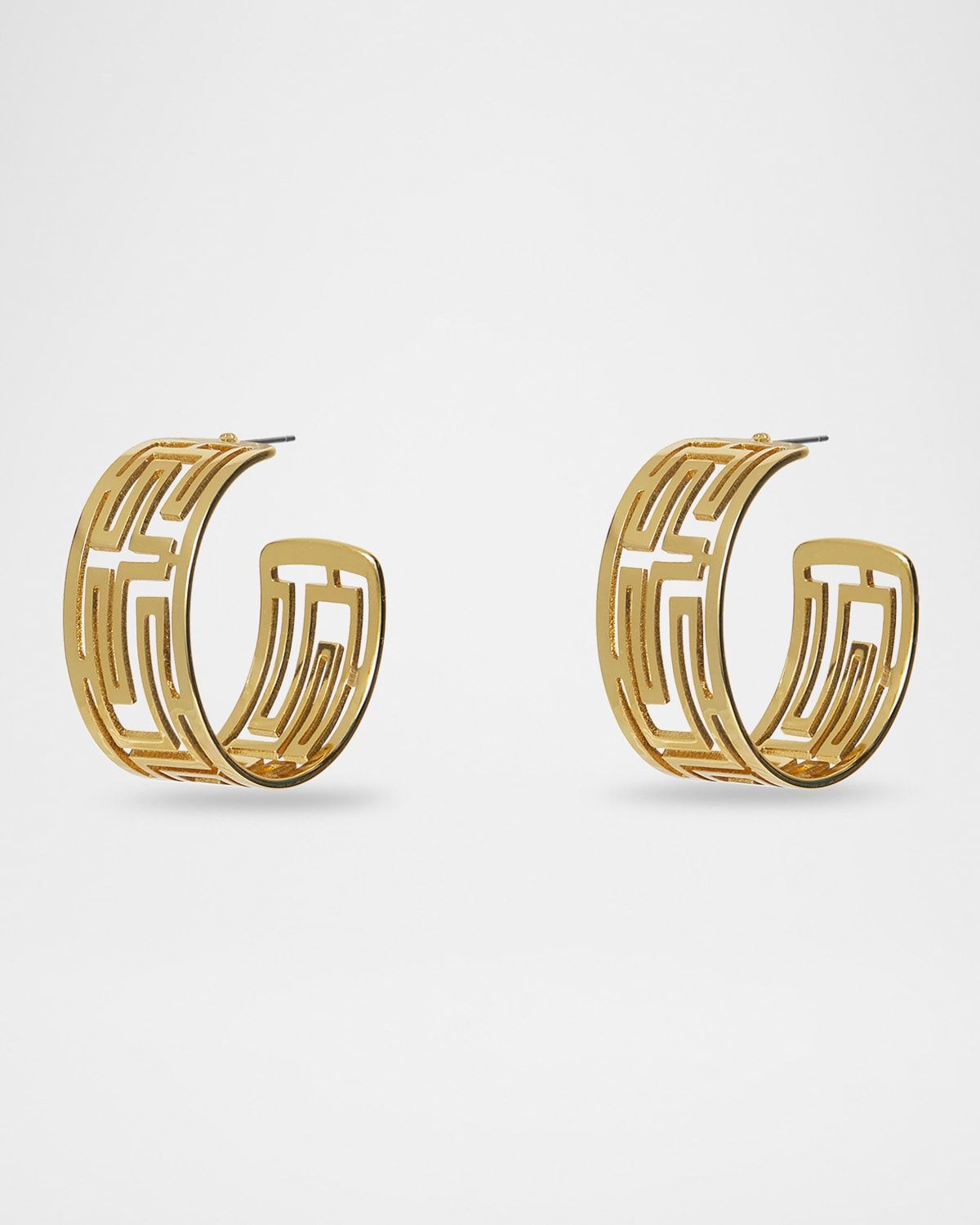 Greek Key Hoop Earrings